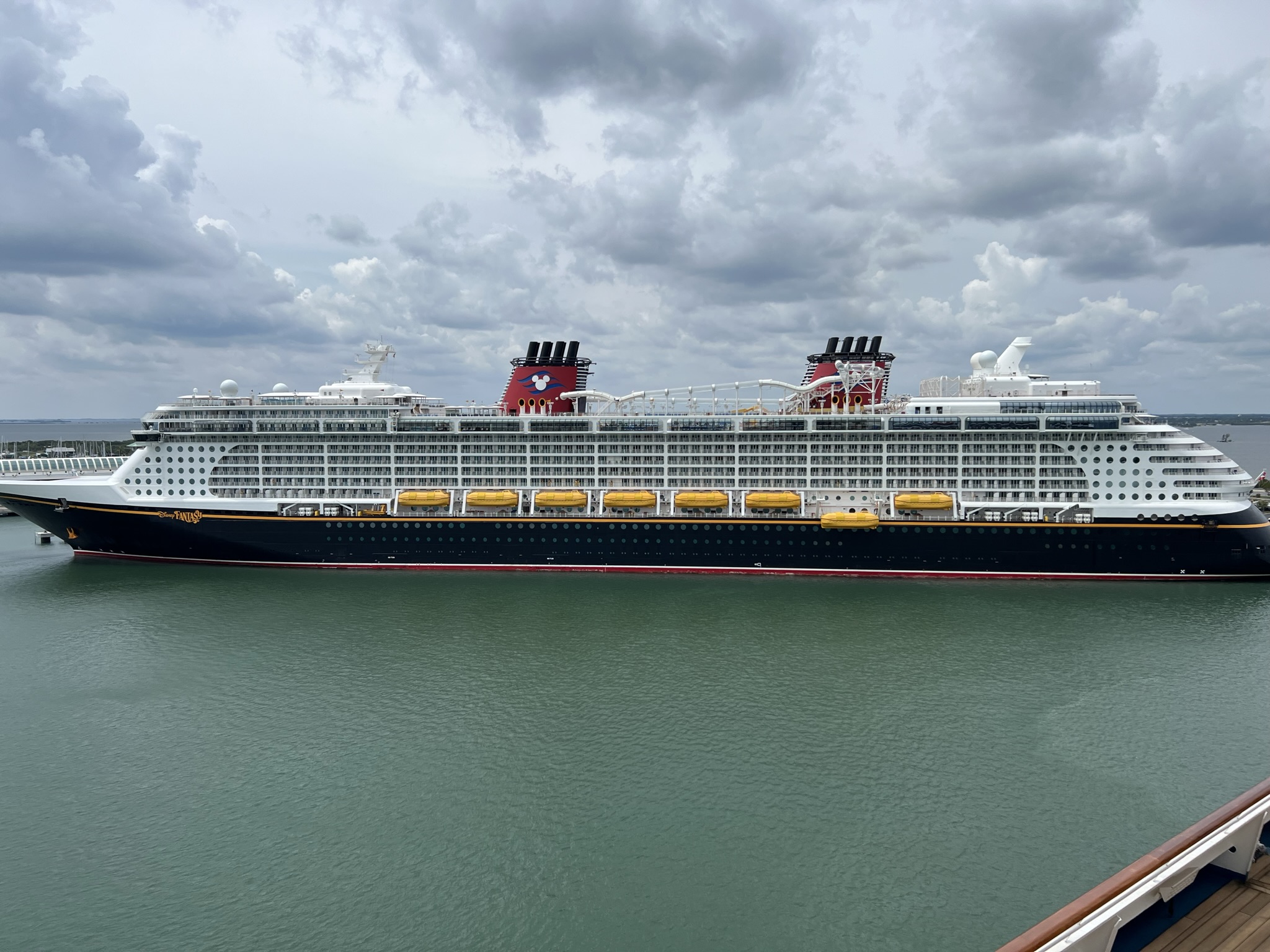 Cruise Ship Shorts - Cruise Ship Disney Fantasy Docked at Port Canaveral Florida