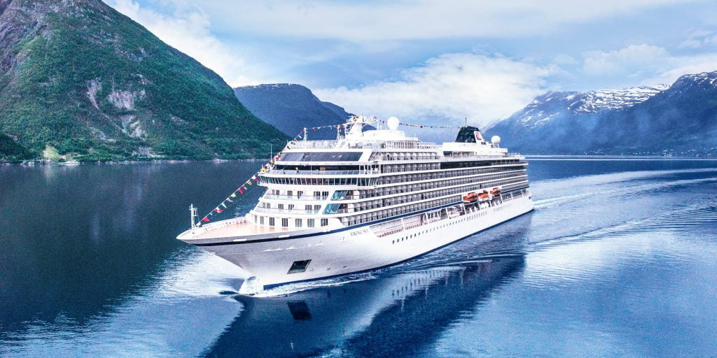 The Viking Sky in Eidfjord, Norway.