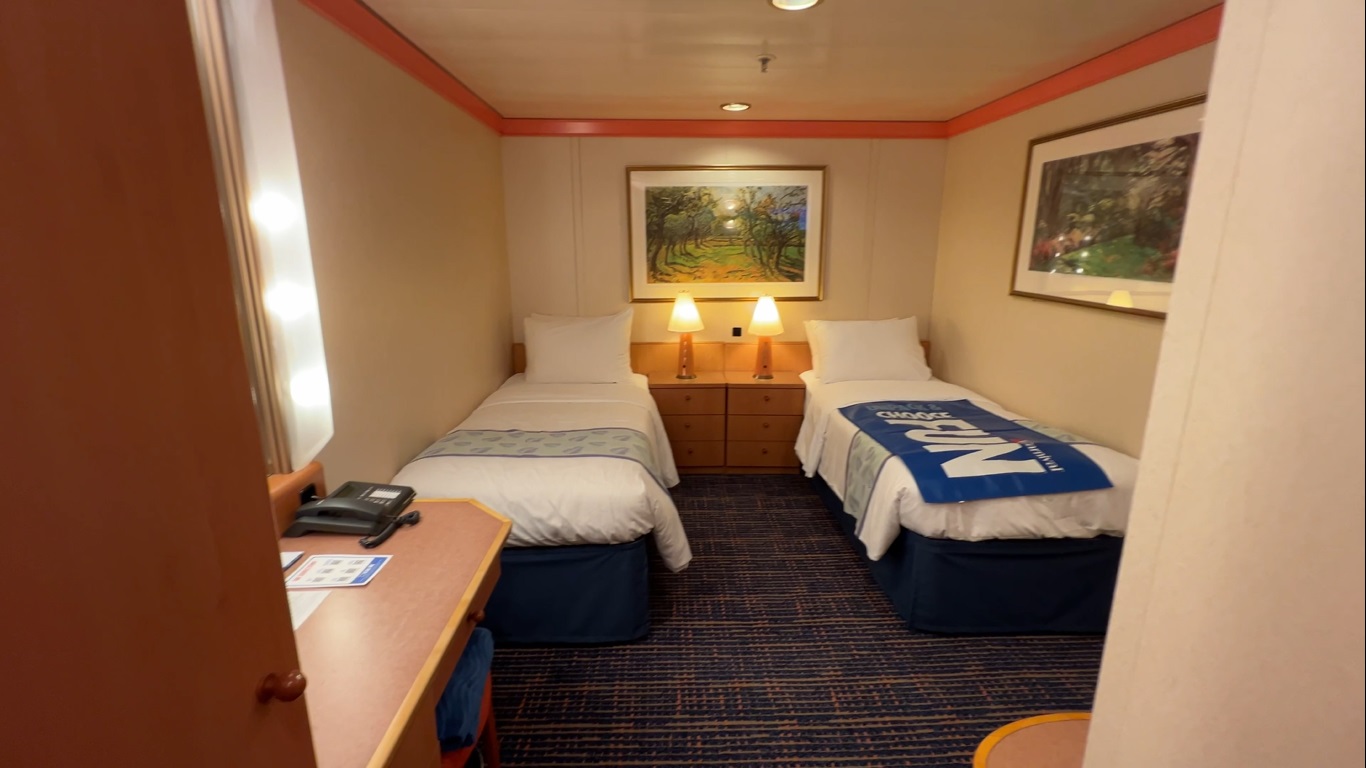 Cruise Ship Cabin Tours - Carnival Pride Cruise Ship Interior Cabin 8102 Cabin Tour and Review