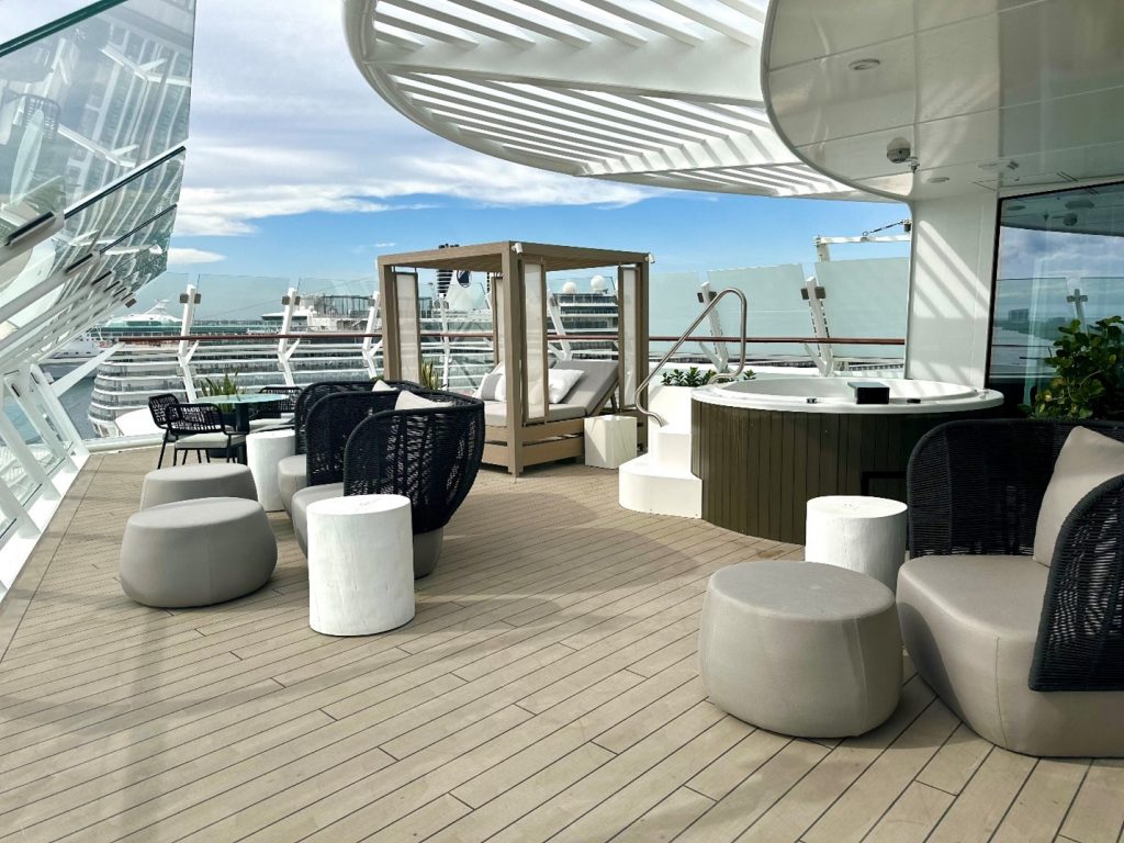 Outdoor area of an Iconic Suite. (photo by Codie Liermann)