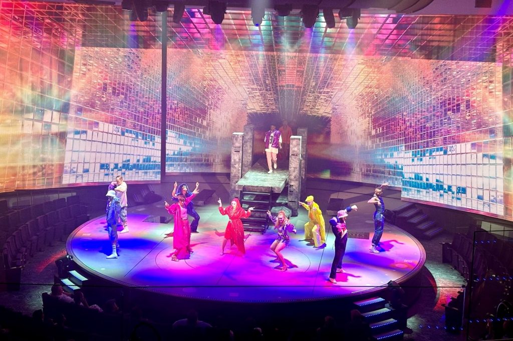 A show in the theater on Celebrity Ascent. (photo by Codie Liermann)