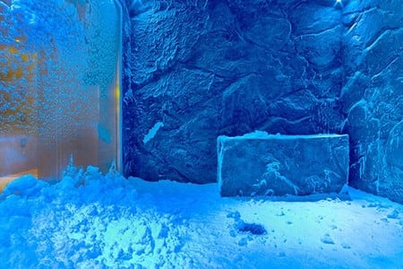 The Snow Grotto is a unique feature of Viking's Scandinavian-inspired spas. (Courtesy of Viking)