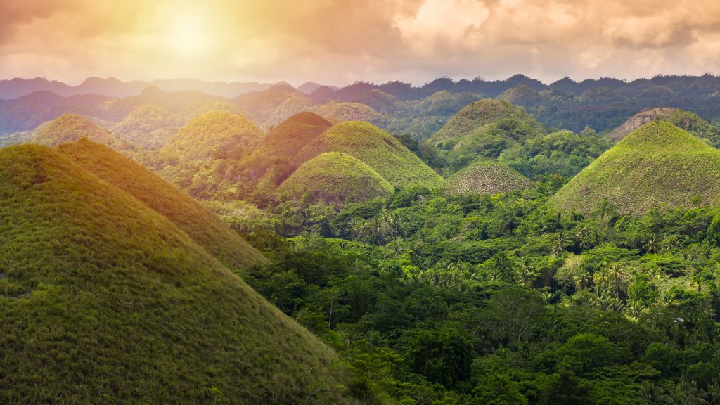 Exploring the Chocolate Hills Natural Monument in Bohol, Philippines