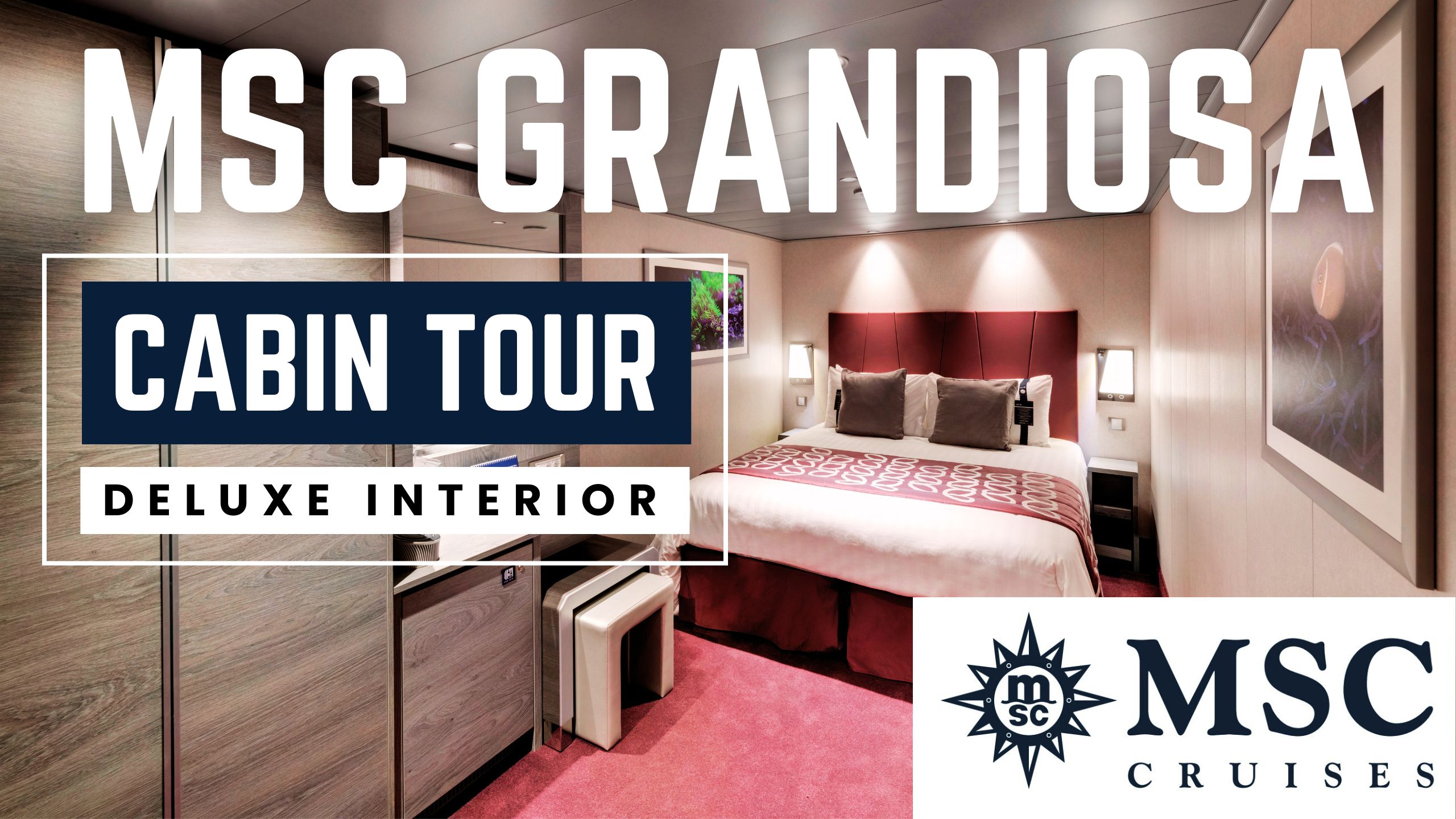 MSC Grandiosa Deluxe Interior Cabin Tour | Full Walkthrough & Honest Review
