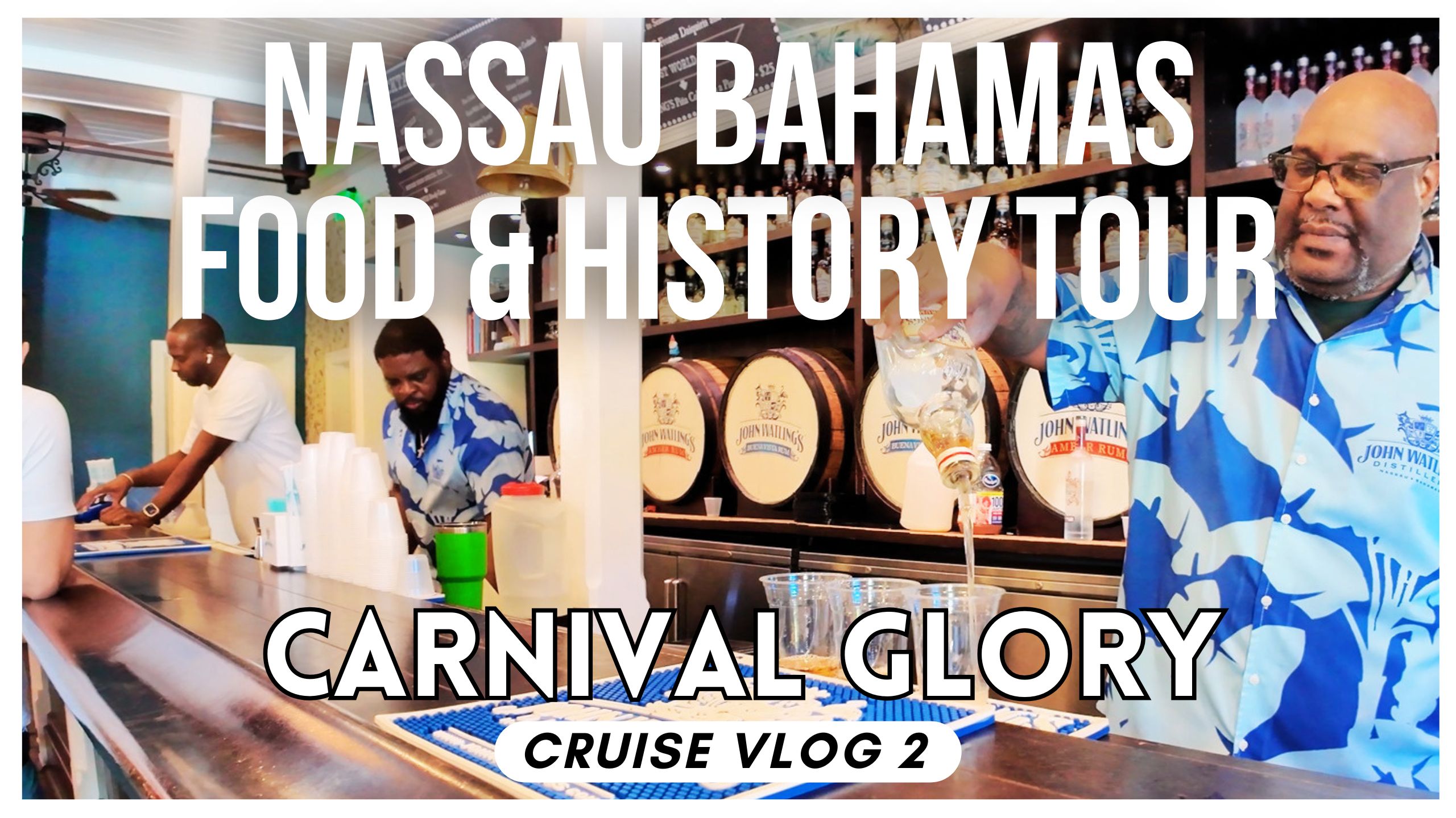 Carnival Glory Vlog 2 Nassau Bahamas | Parliament Square and Nassau Food Tasting and Walking History