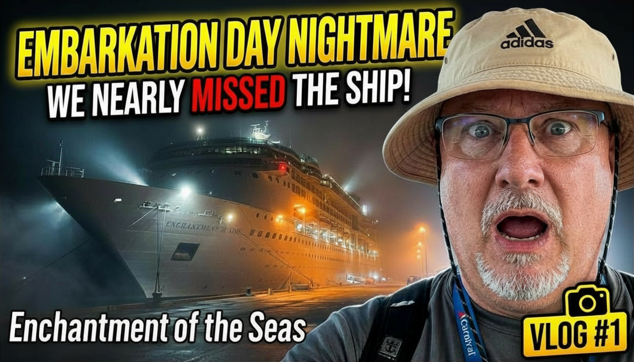 Cruise Embarkation Day Nightmare | We Nearly Missed Our Cruise on Enchantment of the Seas - Vlog 1