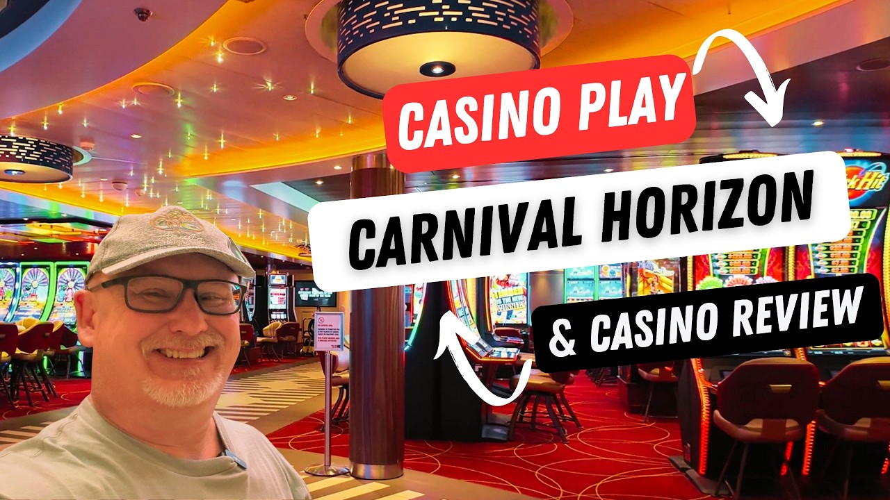Carnival Horizon Casino Review! Playing NEW Slot Machines for the First Time